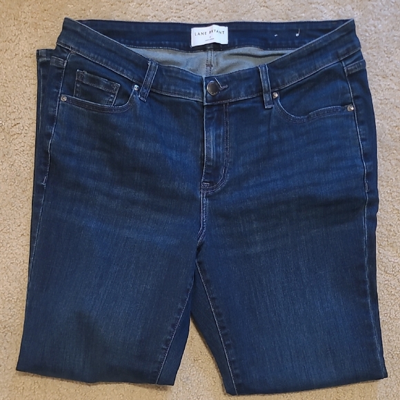 Lane Bryant Dark Indigo Straight-Leg Jeans - Picture 2 of 7